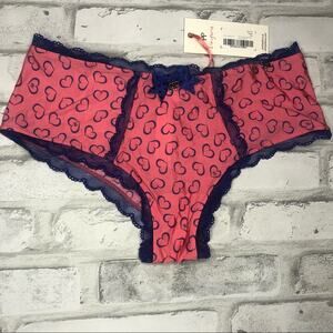 Pretty Polly NWT Heart Lace Boyshort XS